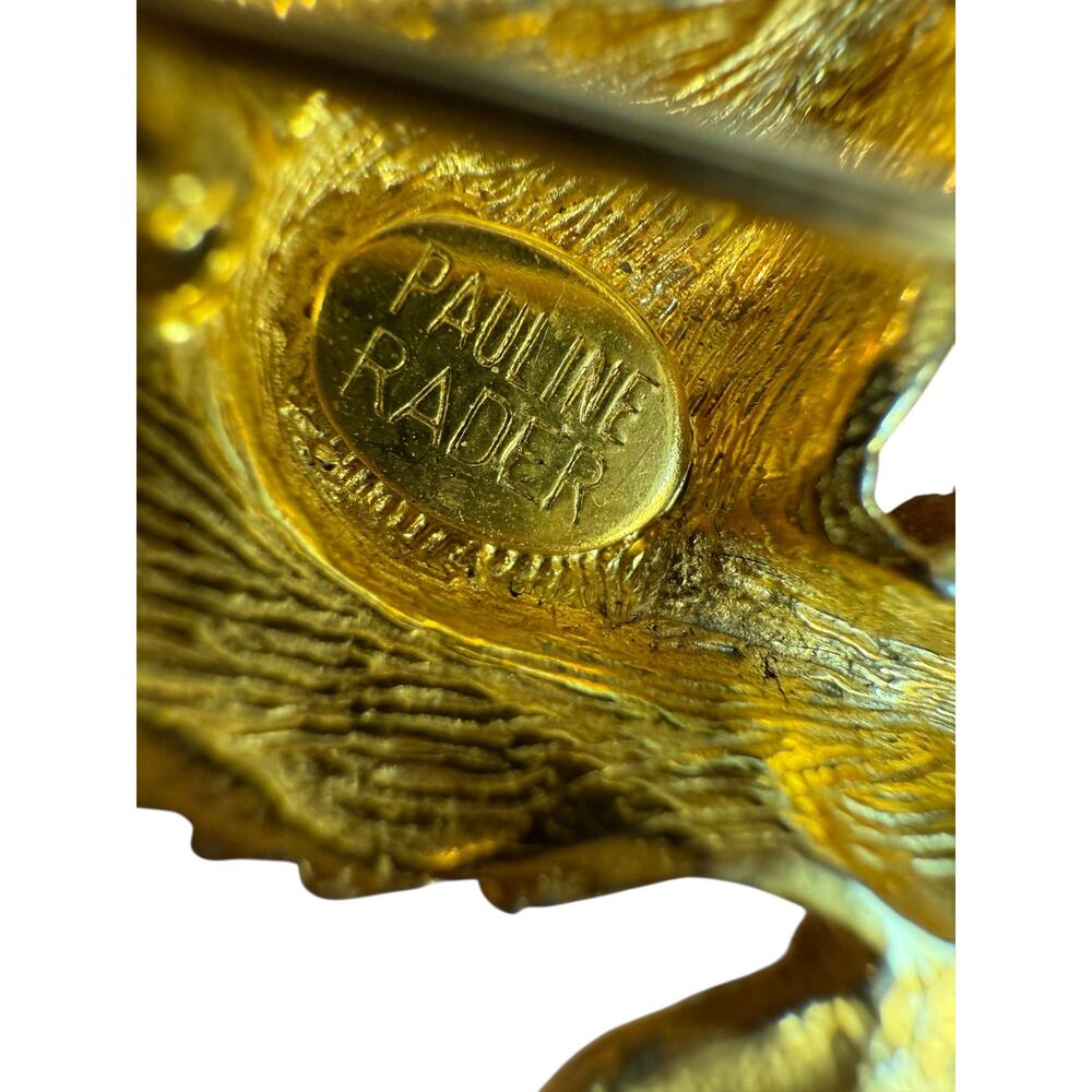 Pauline Rader RARE Vintage Zebra Brooch Pin - Picture 3 of 3
